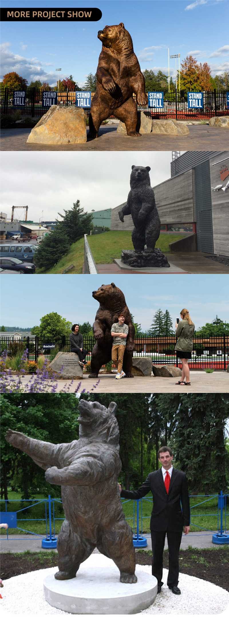 bronze bear lawn statue for sale (3)