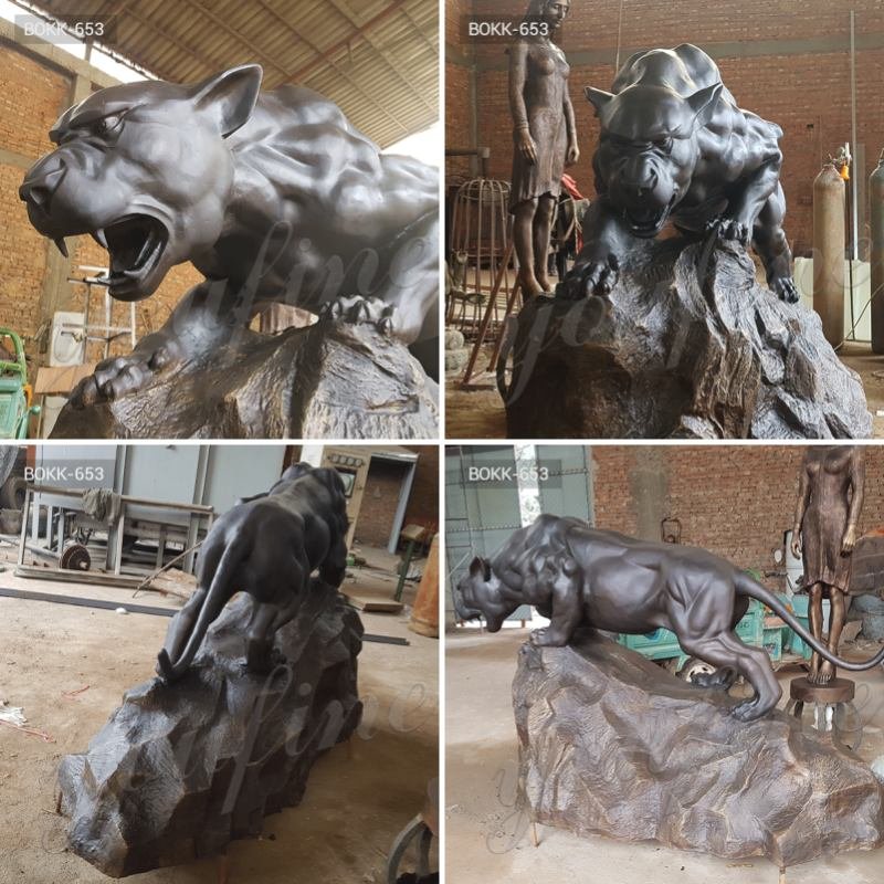 bronze Jaguar Sculptures for sale (1)