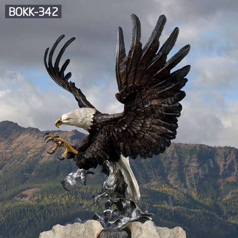 Large Outdoor Bald Eagle Statues Bronze Wildlife Sculptures for Sale ...