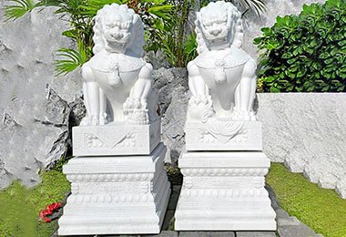 large marble foo dogs for sale (1)